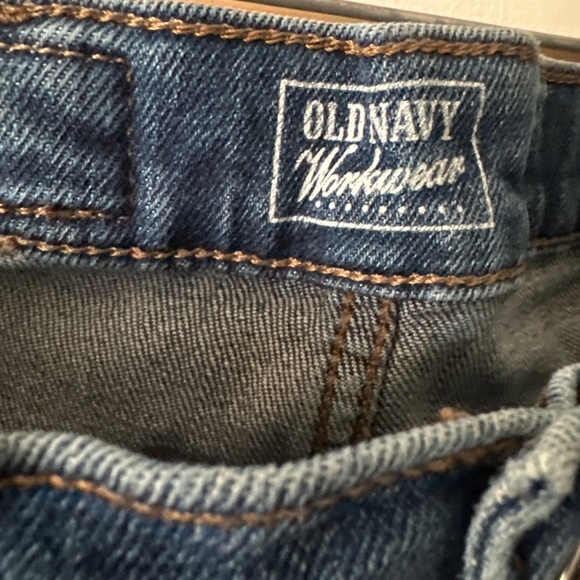 Old navy workwear Sky Hi Straight Extra High Rise Jeans size 8 - Picture 2 of 5